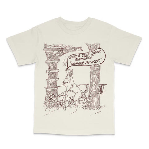 Deer Sausage Custom Printed T-Shirt