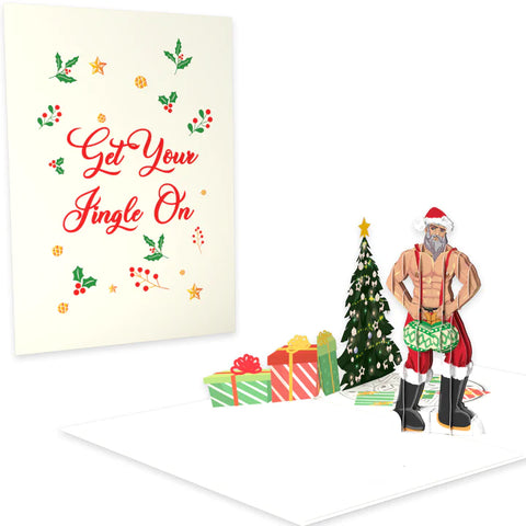 Jingle Balls Funny 3D Pop-Up Christmas Card