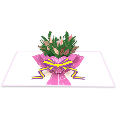 Bouquet of Clits Inappropriate 3D Card