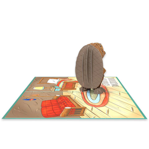 Dam Good Beaver Inappropriate 3D Greeting Card