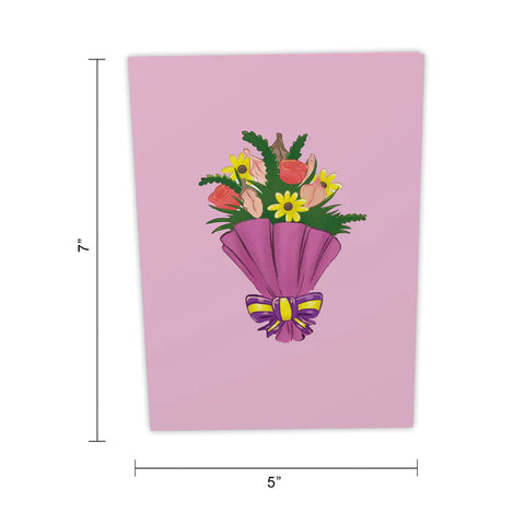 Bouquet of Clits Inappropriate 3D Card