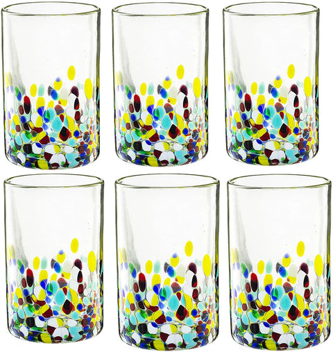 Hand Blown Mexican Drinking Glasses and Pitcher