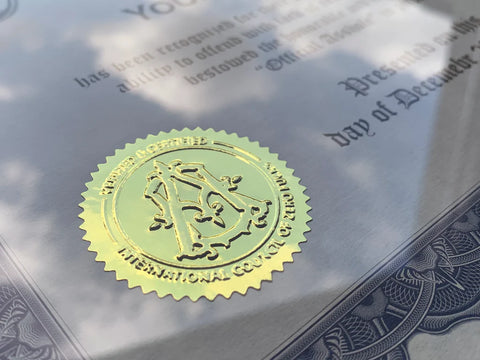 Official Asshole Certificate