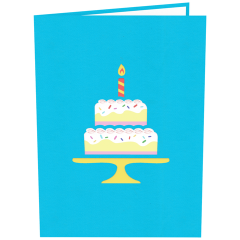 Surprise Cake Girl Birthday Greeting Card