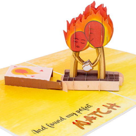 We’re the Perfect Match Funny 3D Greeting Card