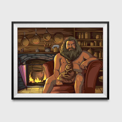 Hot Hagrid Funny Inspired Poster