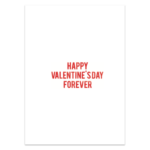 Endless Never Gonna Give you Up Valentines with Glitter
