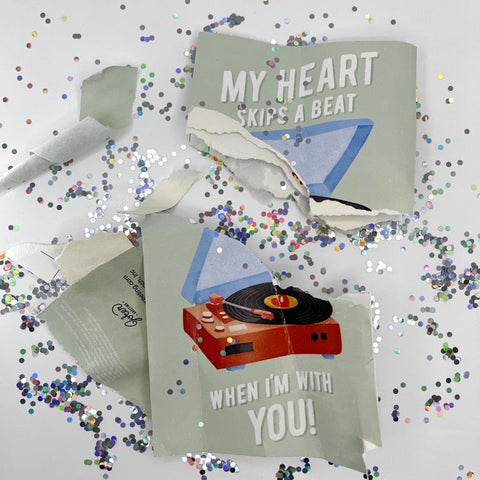 Endless Never Gonna Give you Up Valentines with Glitter
