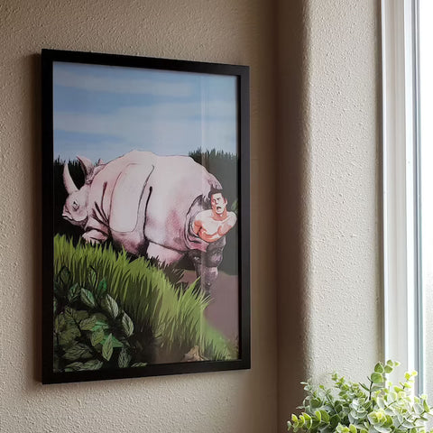 Ace Inspired Rhino Poster