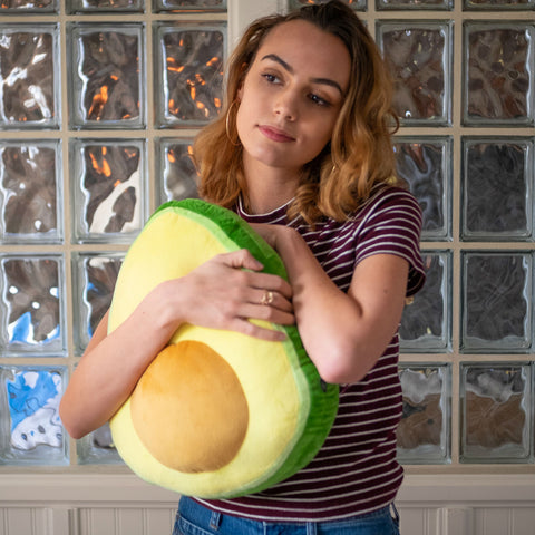 Avocado Plush Throw Pillow