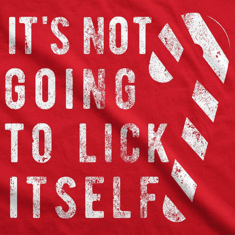 It's Not Going To Lick Itself Men's Christmas Shirt
