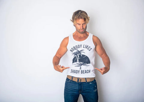 Nobody Likes A Shady Beach Men's Tank Top