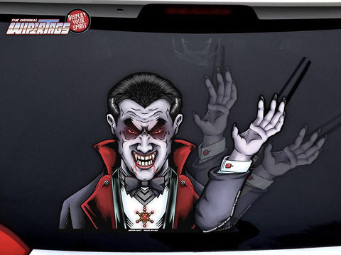 Dracula Vampire Waving WiperTag with Decal