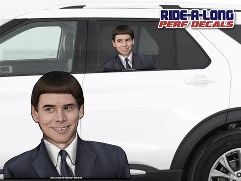 Dumber Ride a Long Perforated Decal