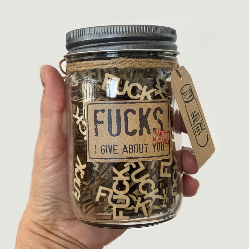  Jar of Fucks,Fucks to Give Jar Gifts, Fuck Gift Jar