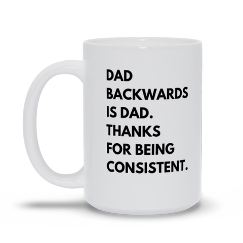 Dad Is Dad Backwards Funny Father's Day Mug