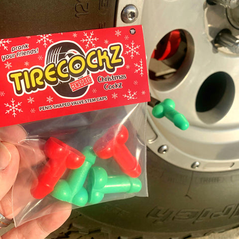 TireCockz Prank Valve Stem Caps Christmas Edition