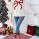 Bowknot Pattern Oversized Long-Sleeve Christmas Sweater | NCS