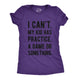 Funny Heather Purple - Womens I Can't My Kid Has Practice Womens T Shirt Nerdy Mother's Day Sarcastic Tee