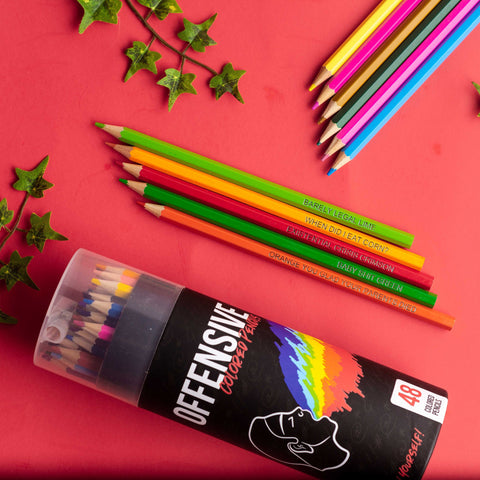Offensive Colored Pencils