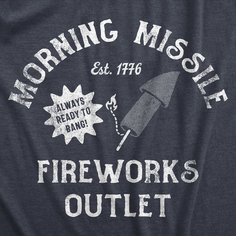 Mens Firework T-Shirts: Funny 4th of July Tees, Firecracker Graphic Novelty Tees for Guys