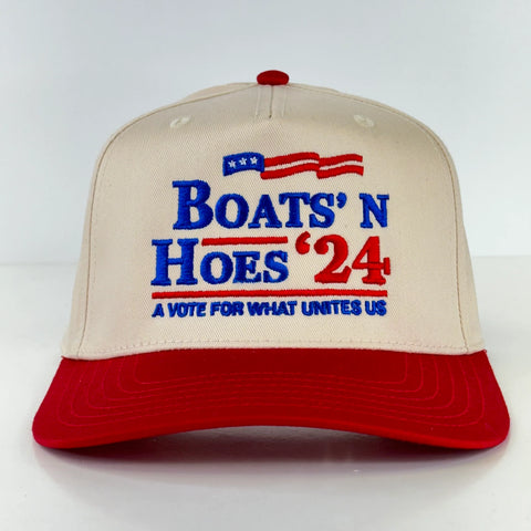 Boats n Hoes 24 Hat Custom Embroidered