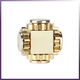 Brass Cube Gears Spinner