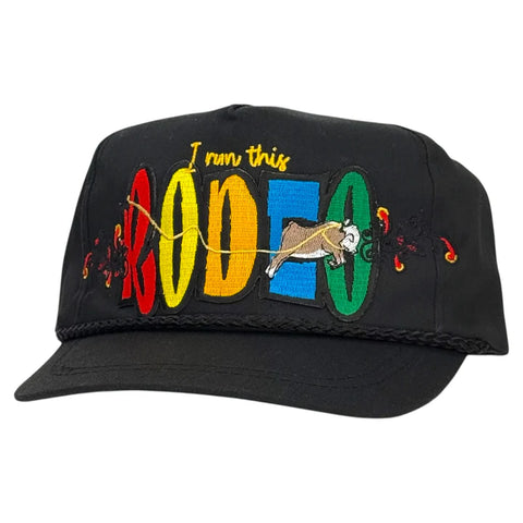 I Run This Rodeo Hat Custom Embroidered