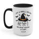 I Put A Spell On You Mean Kitty Halloween Mug