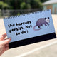 Opossums At Work Desk Flip Sign
