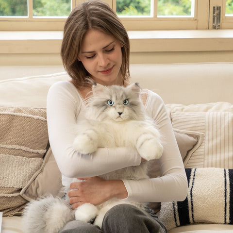 Silver Maine Coon Backpack-Majestic and Purrfect Companion