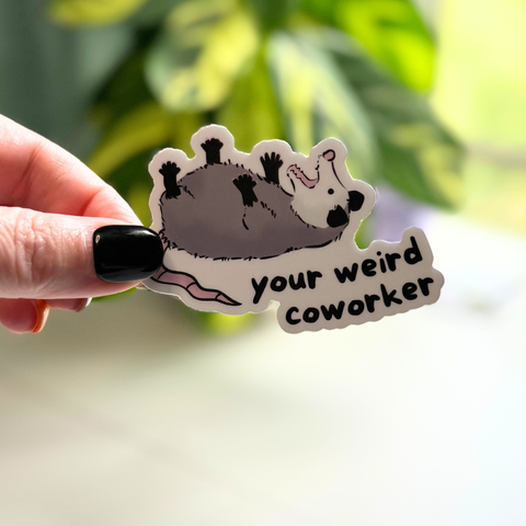 Opossums At Work Sticker 12-Pack
