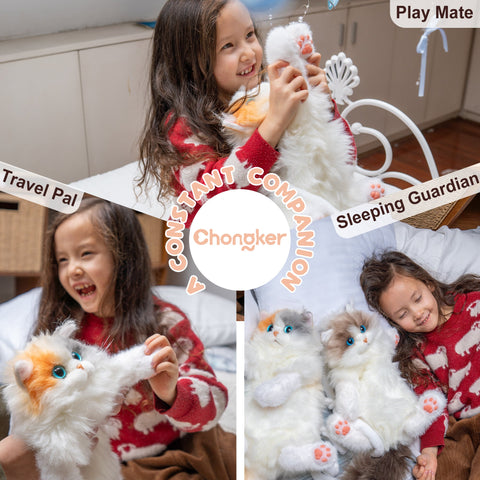 Mini Calico Cat Backpack – Plush Kitty Bag for Teens