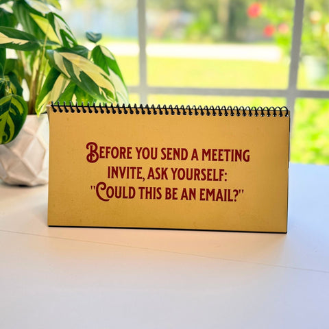 Please Lower Your Expectations Men of the Office Desk Flip Sign