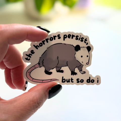 Opossums At Work Sticker 12-Pack
