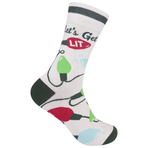 Let's Get Lit (Christmas) Socks