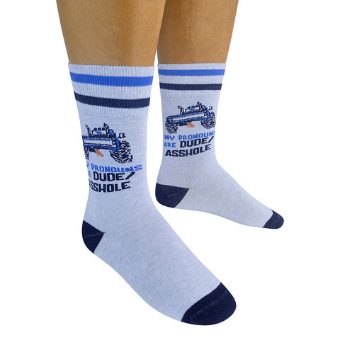 My Pronouns are Dude/Asshole Socks