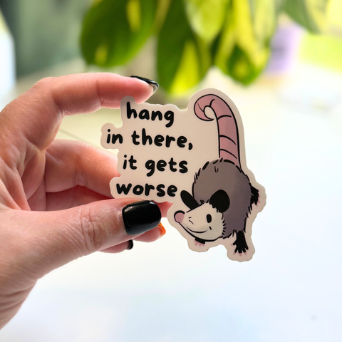 Opossums At Work Sticker 12-Pack