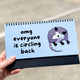 Opossums At Work Desk Flip Sign