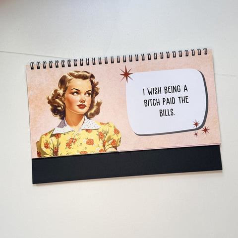 Sassy & Sweary Women at the Office Desk Flip Sign