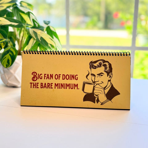 Please Lower Your Expectations Men of the Office Desk Flip Sign