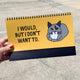 Cats At Work Desk Flip Sign