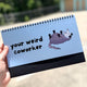 Opossums At Work Desk Flip Sign