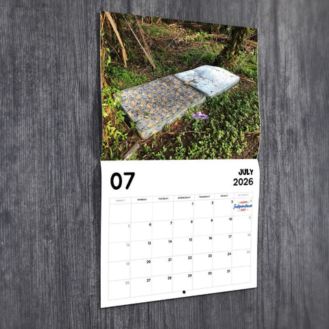 Abandoned Mattresses 2026 Funny Calendar
