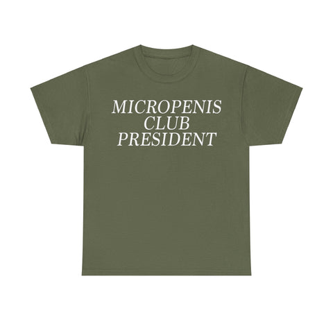 Micropenis Club President Funny T-shirt Tshirt