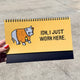 Cats At Work Desk Flip Sign