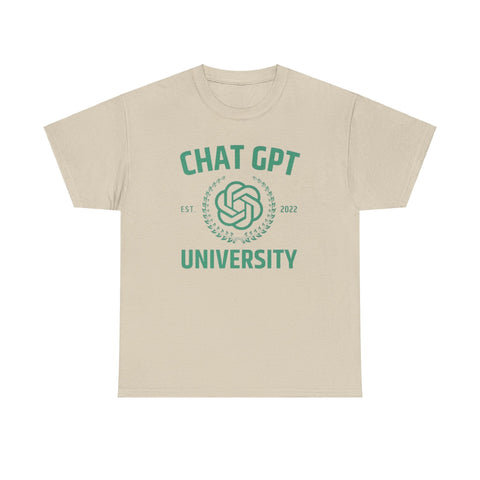 Chat GPT University Shirt – Funny AI Meme T-Shirt for Tech Fans
