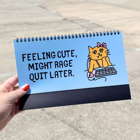 Cats At Work Desk Flip Sign