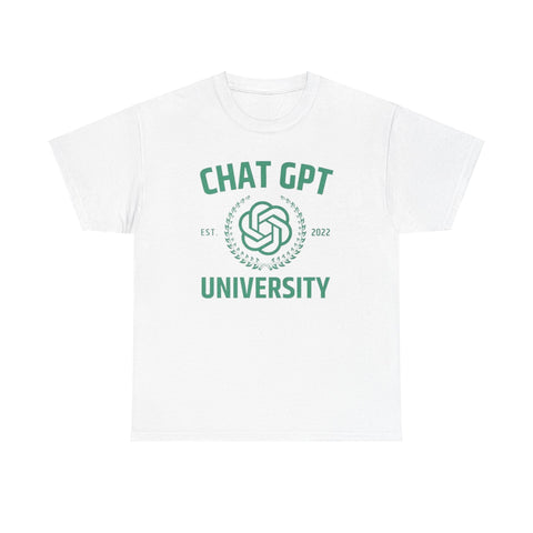 Chat GPT University Shirt – Funny AI Meme T-Shirt for Tech Fans