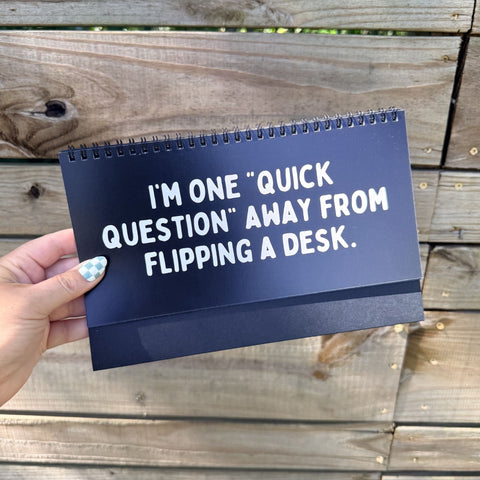 Zero F*cks Given Work Mood Desk Flip Sign